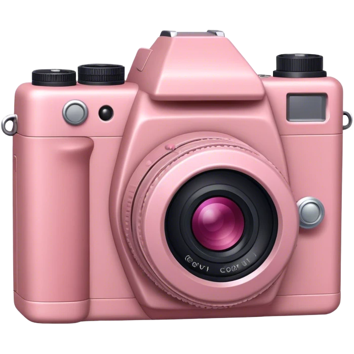 Dust rose coloured camera emoji