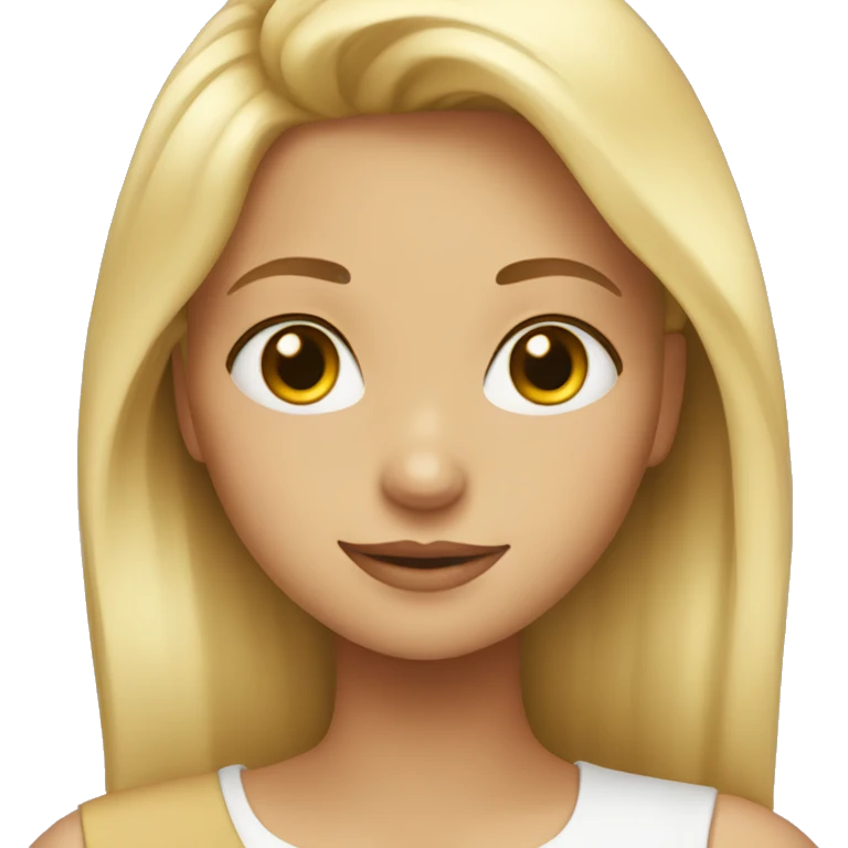 Blonde girl in love  emoji
