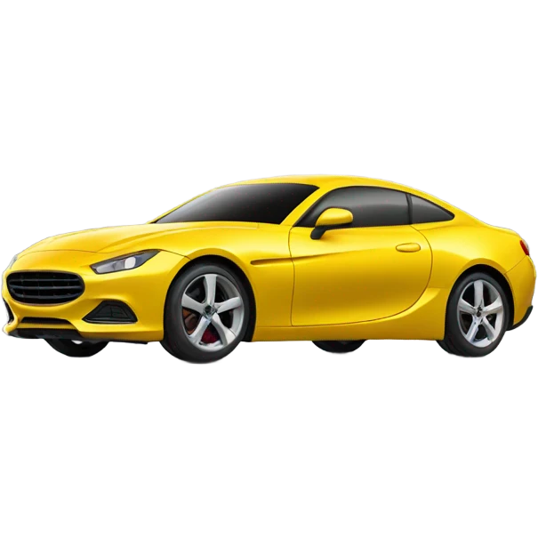 Yellow car emoji