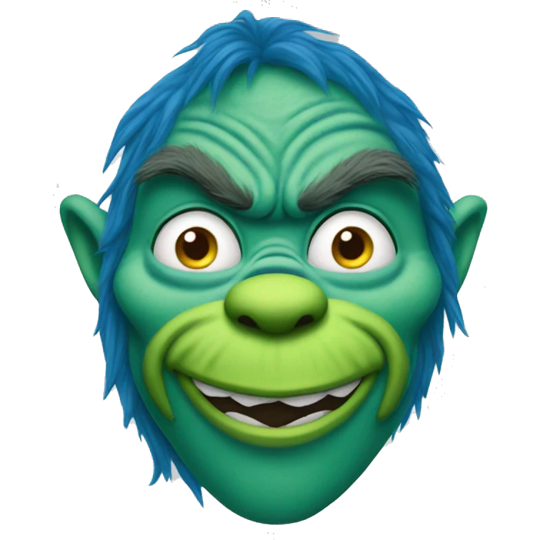 blue grinch emoji