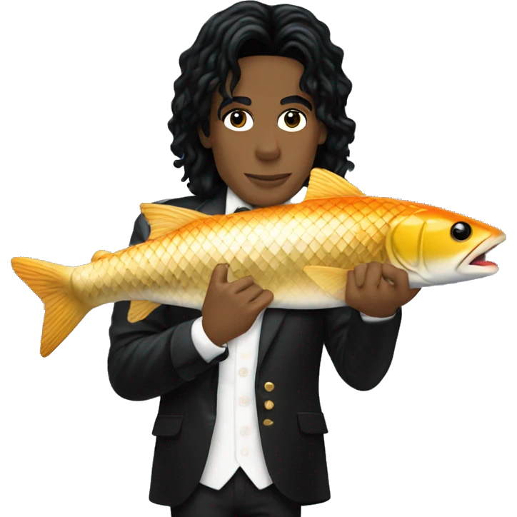 Michael jackson holding a carp emoji