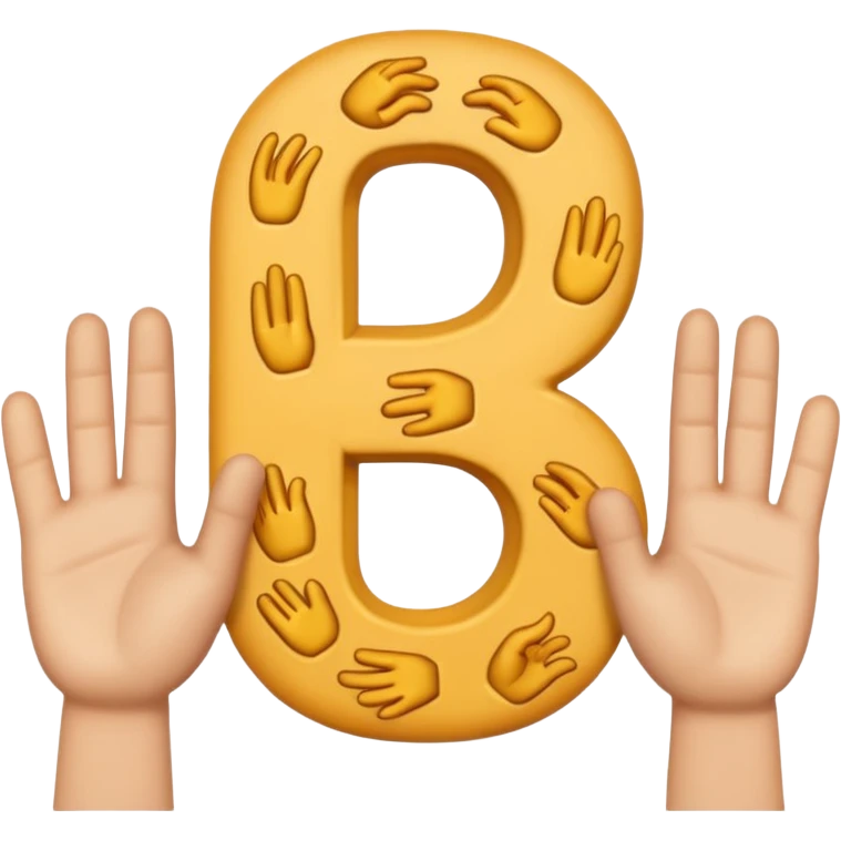 Make the letter S with emoji hands

 emoji