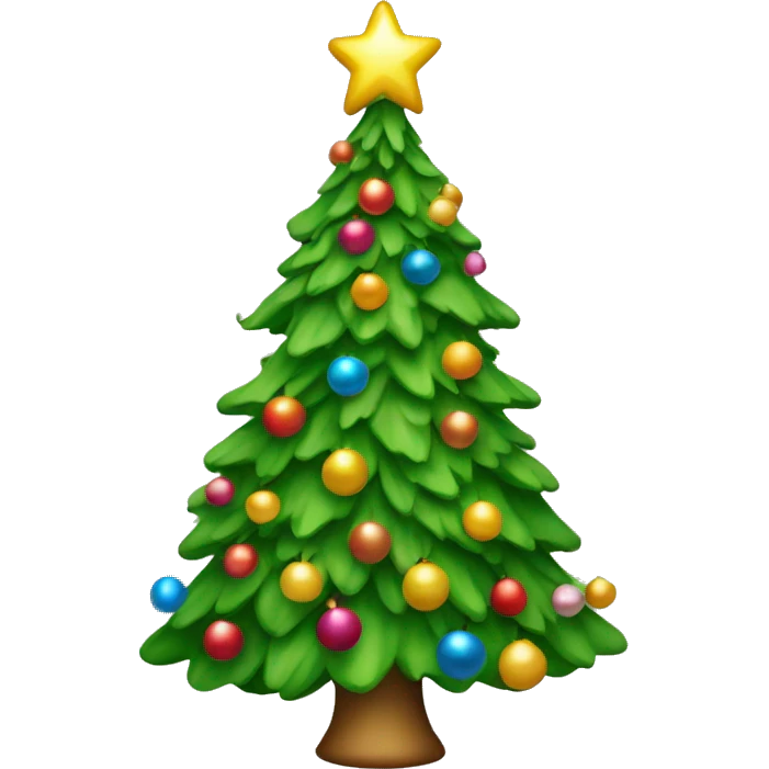 Fancy Christmas tree emoji