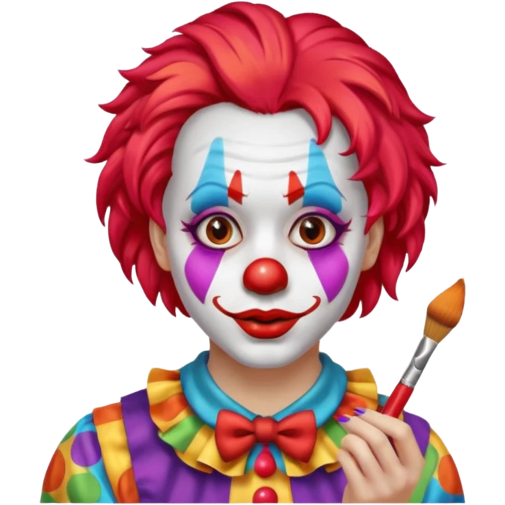 clown making up emoji