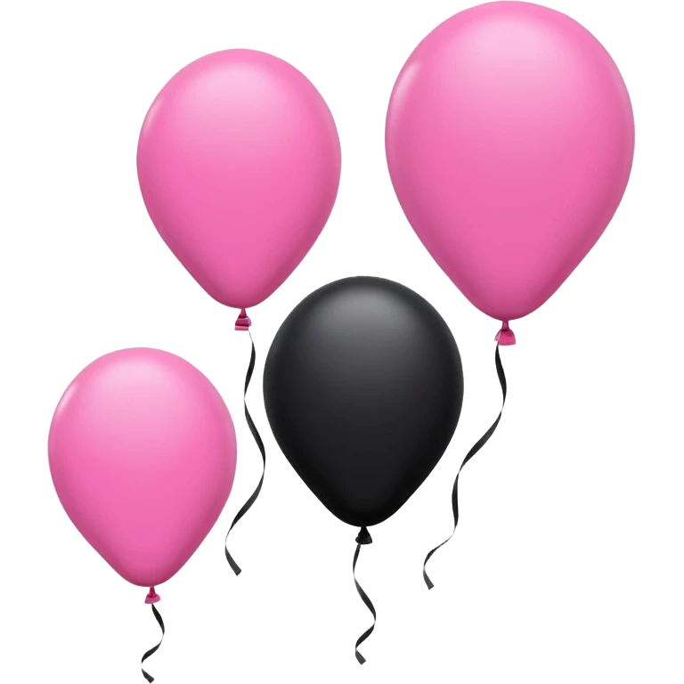 Happy Birthday in Pink and Black  emoji