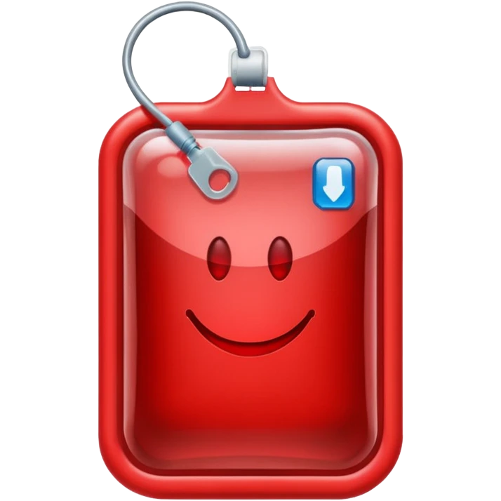 Blood bag emoji