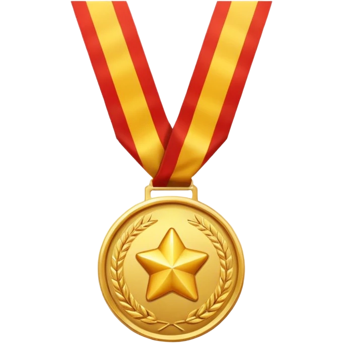 a medal for game application, the user will get when he win his first 100 points.. emoji