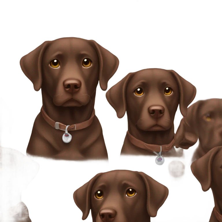 Chocolate lab training school emoji
