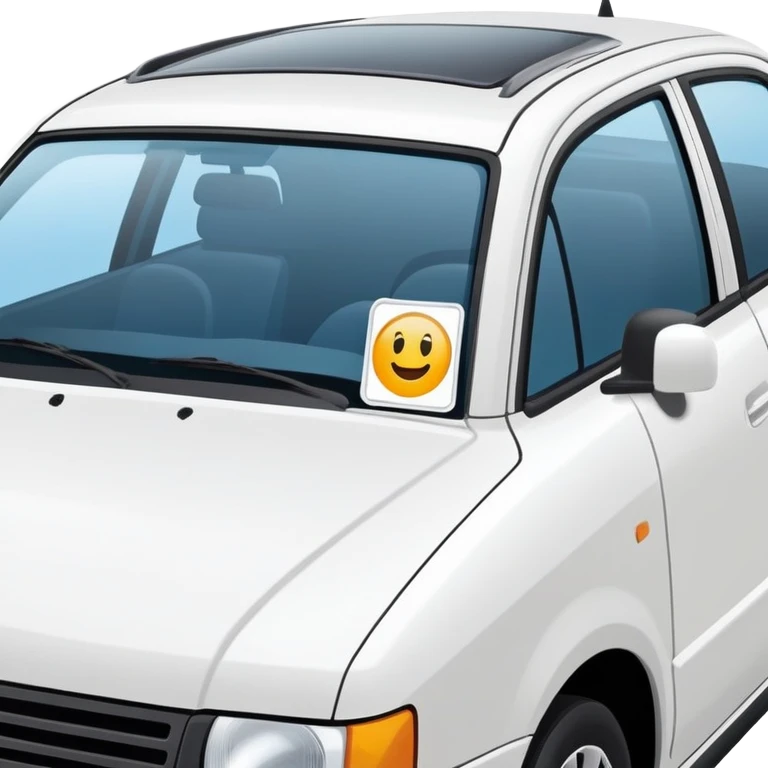inspection sticker car  emoji