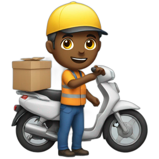 delivery man emoji