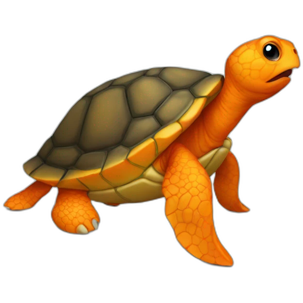 orange turtle emoji