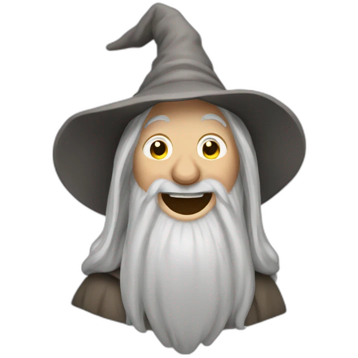 Laughing Gandalf emoji