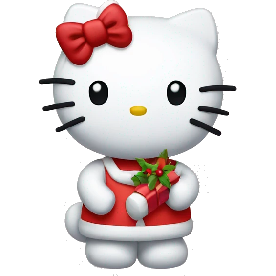 Christmas hello kitty  emoji