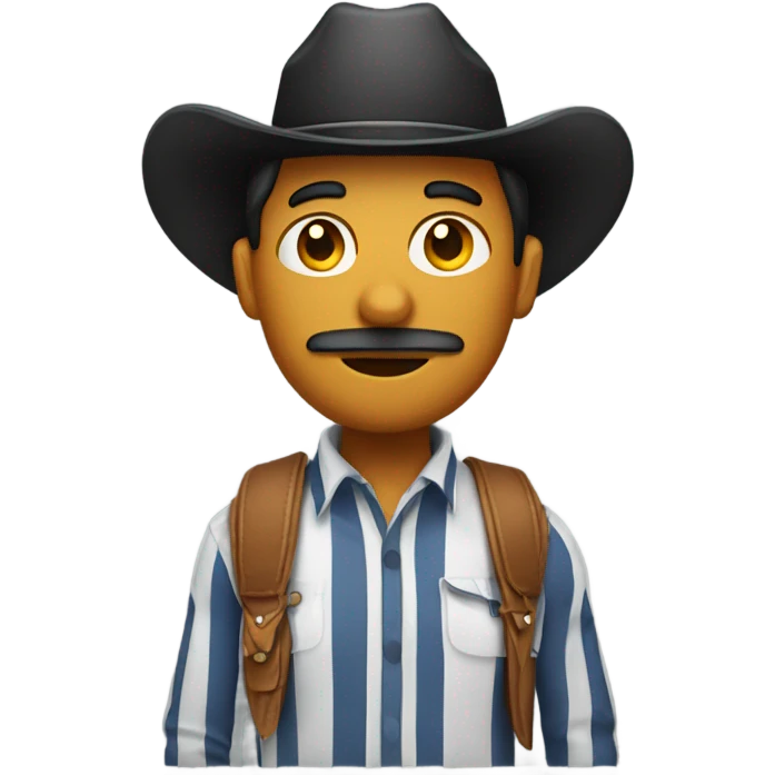 cowboy emoji but make it french emoji