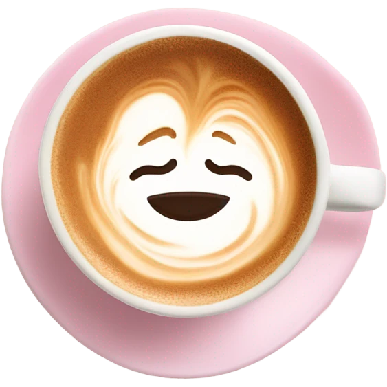 pink latte cup emoji