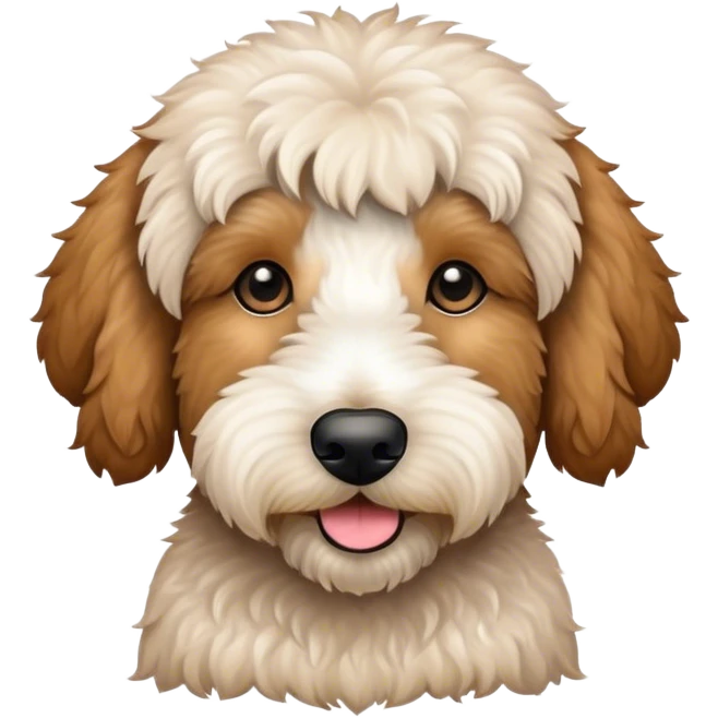 a golden doodle  emoji