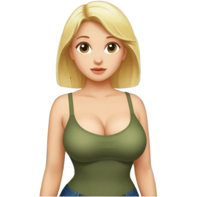 Green grass.small river. Big trees.sexy naked Big breast blond emoji