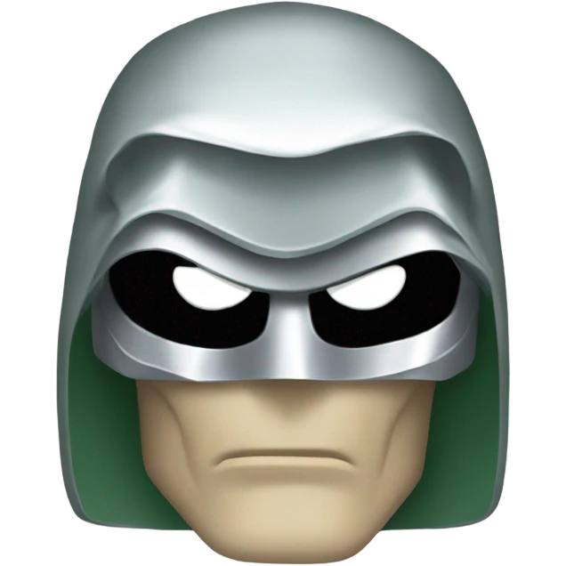 Doctor-doom head with silver mask  emoji