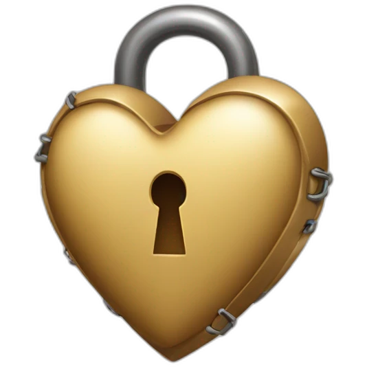 a locked heart emoji