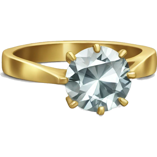 Diamond ring gold  emoji