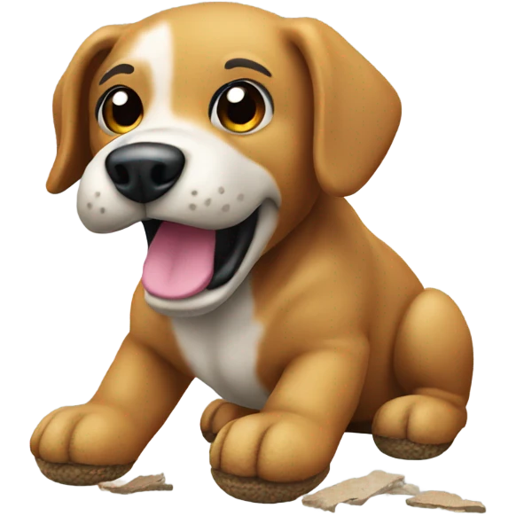 Destroyed dog toy emoji