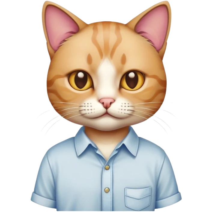 cat wearing a shirt  emoji