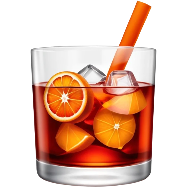 Negroni cocktail emoji