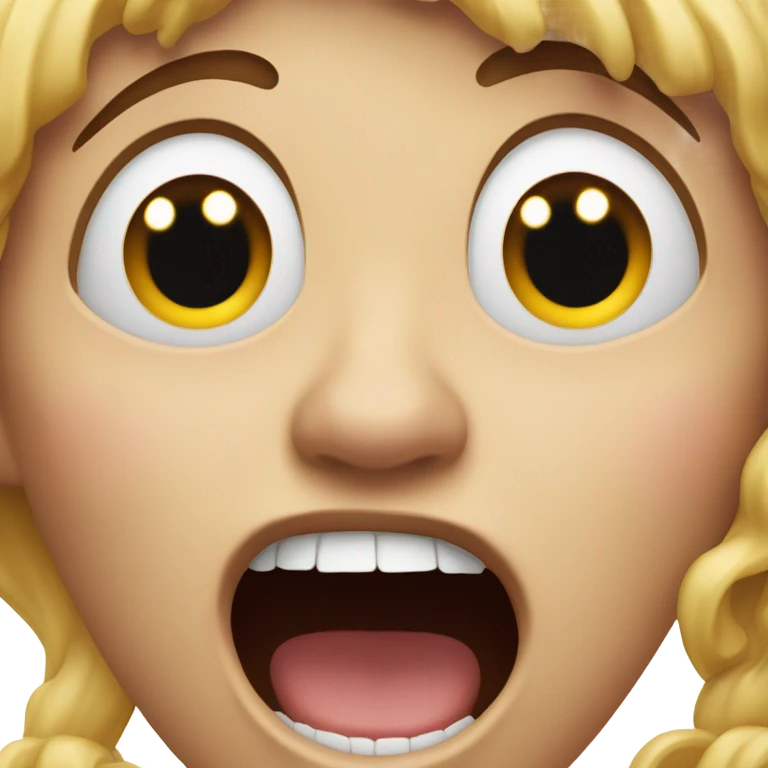 Screaming emoji