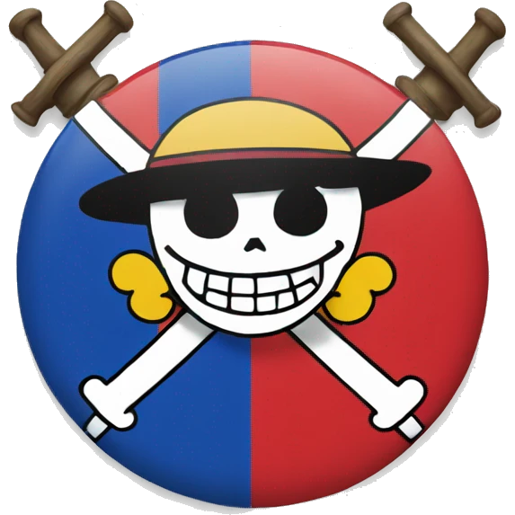 One piece anime flag  emoji