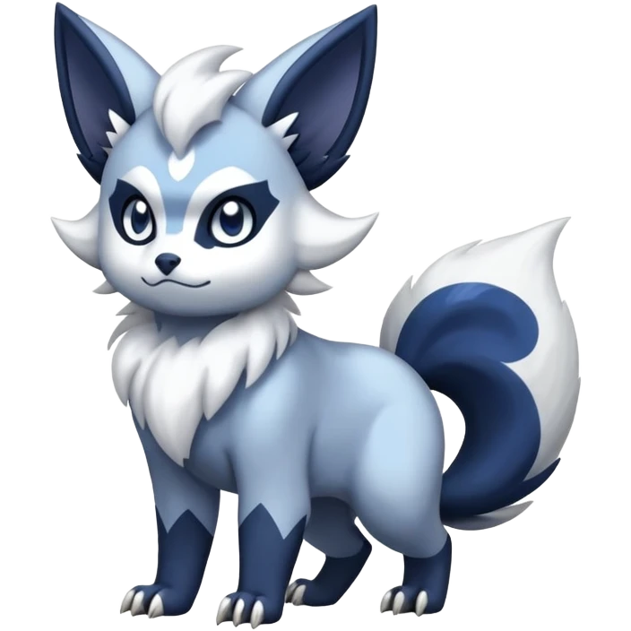Absol-Meowstic-Zorua-Fakémon-hybrid-creature (full body)  emoji