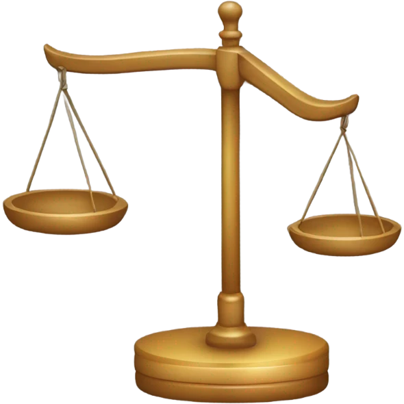 Pion en forme de balance emoji