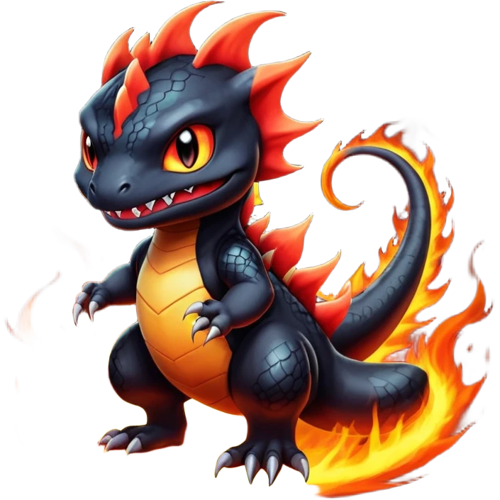 Shiny Epic Evil Badass Dark Charmander-Noibat-Salandit-Litten-Hybrid emoji