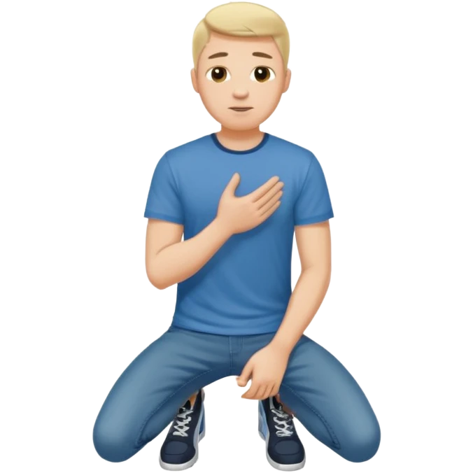 مردی در حال سجده emoji