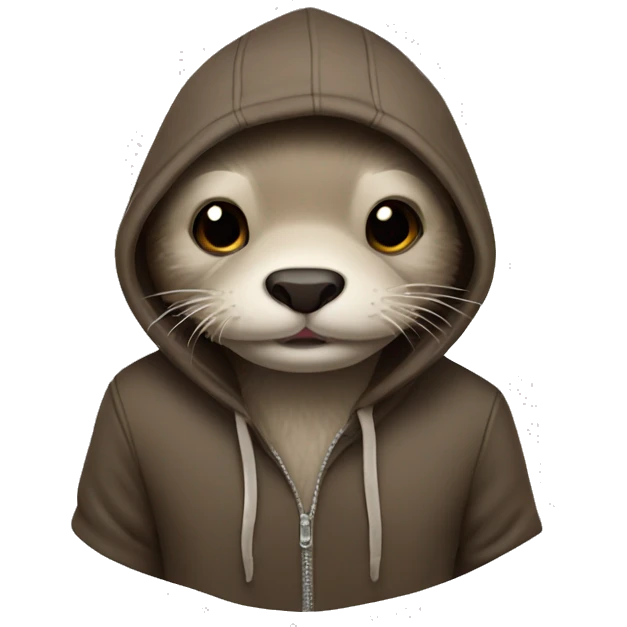 otter wearing hoodie emoji