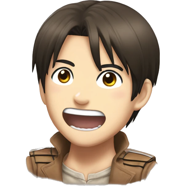 Happy Eren Yeager from Attack on titan emoji