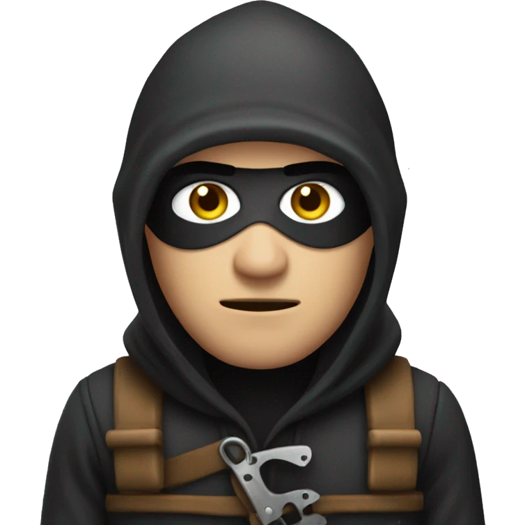 robber in robber outfit emoji