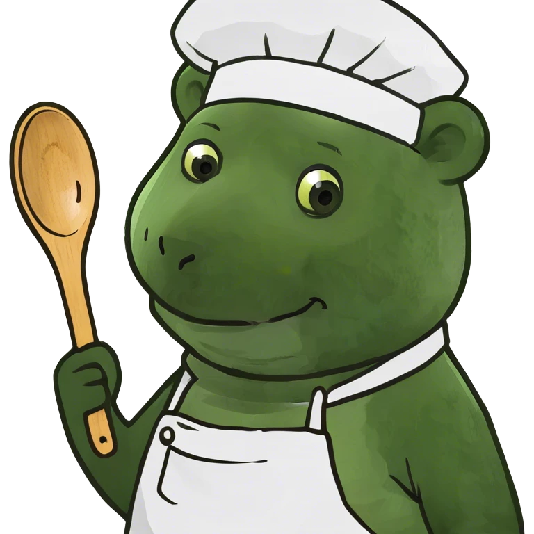 Bear chef emoji