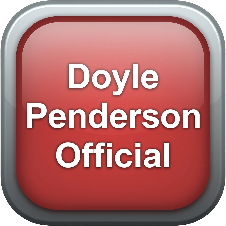 awesome esports gaming channel youtube icon profile emblem text that says "doyle penderson official" in white font emoji