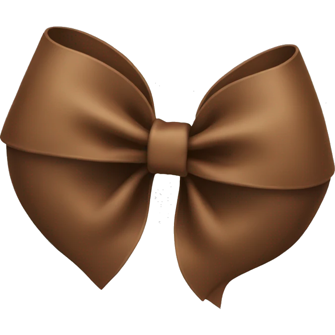 Brown bow emoji