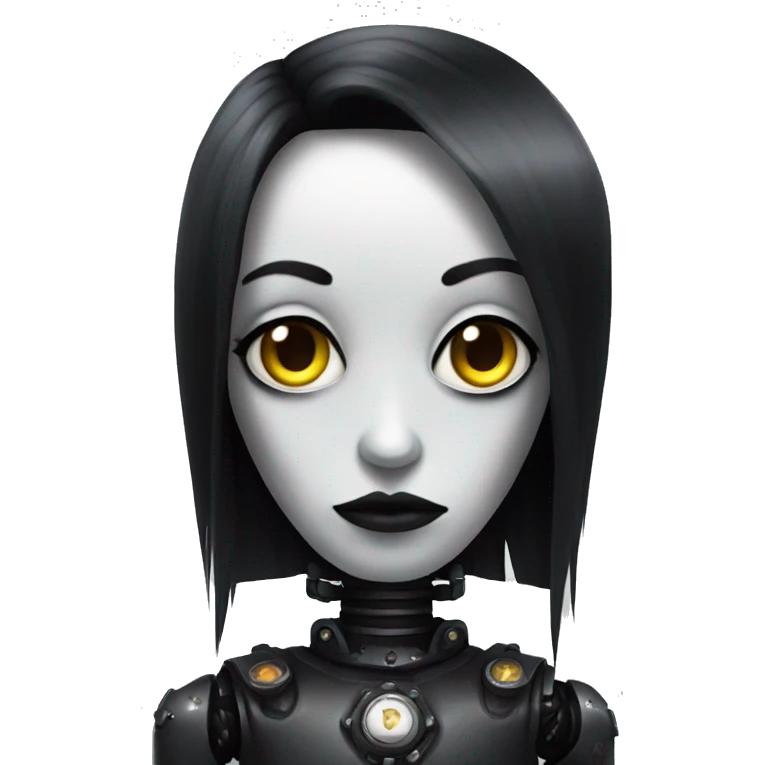 goth robot emoji
