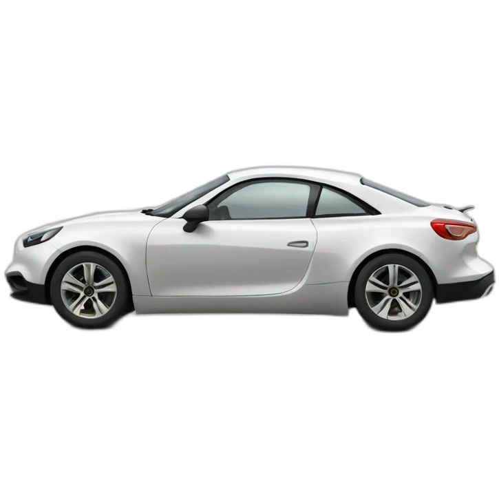Alpine Renault on the beach  emoji