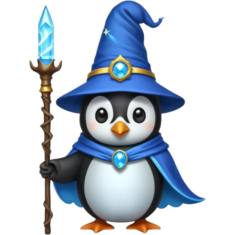 Penguin Wizard emoji