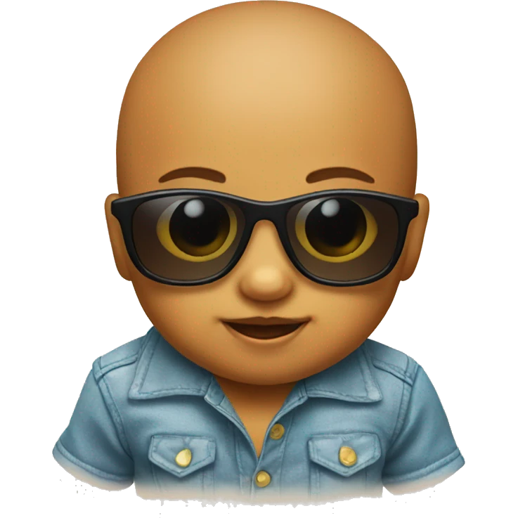 Baby with sun glasses  emoji