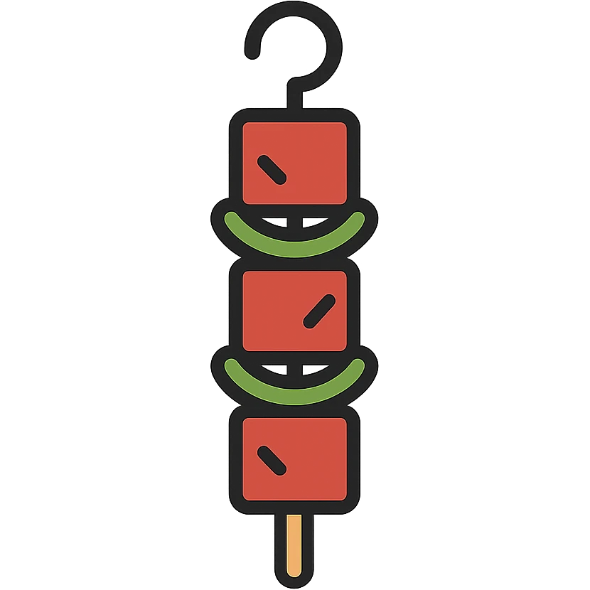 beef skewer emoji