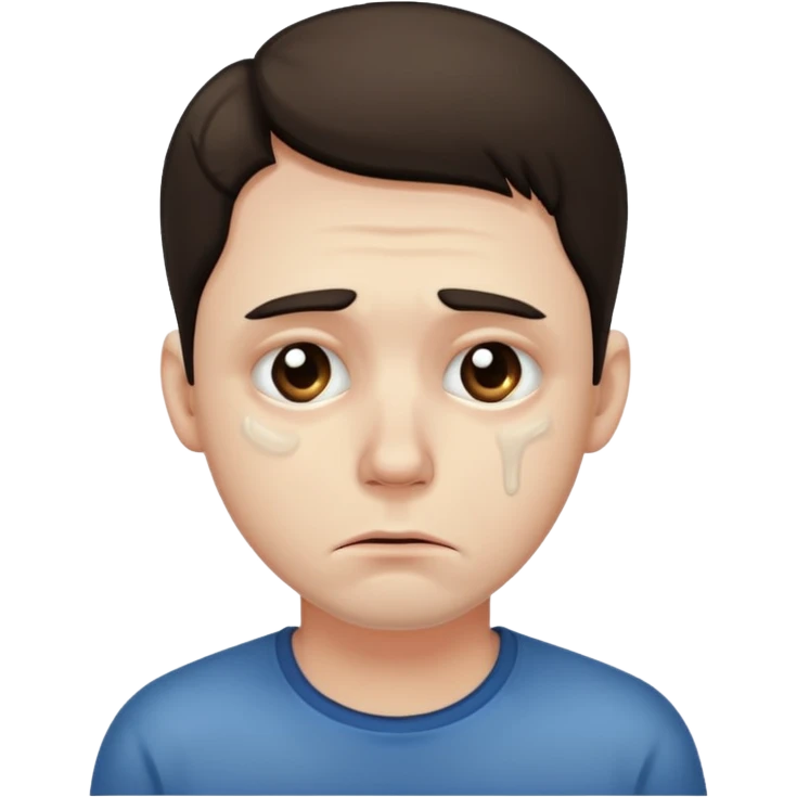 A sad man emoji