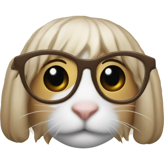 konijn met bril emoji