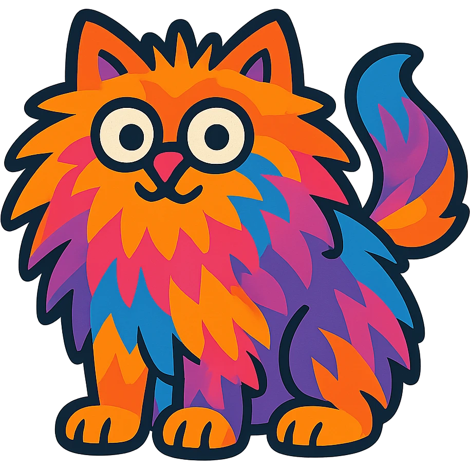 Make the image fluffy with vibrant colors in a cartoon style, remove the background. emoji
