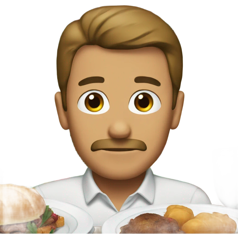 A yucky Christmas dinner emoji