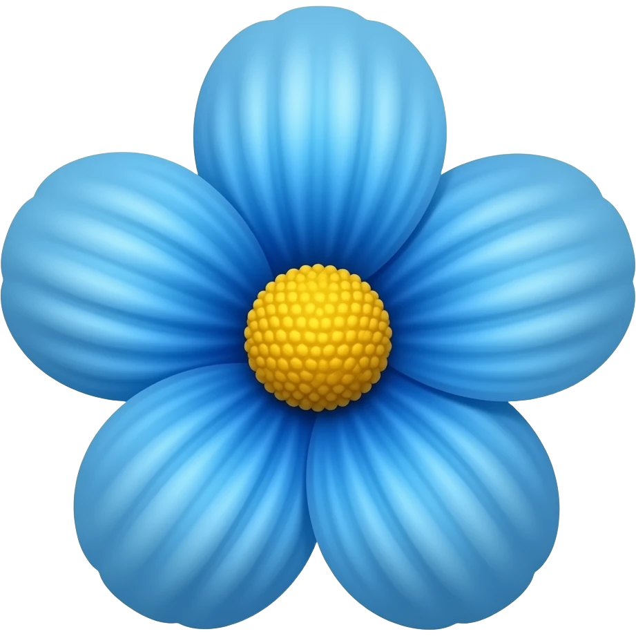 otra flor azul emoji