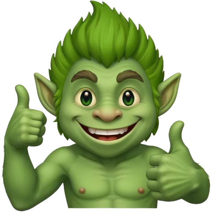 Troll with a thumbs up emoji